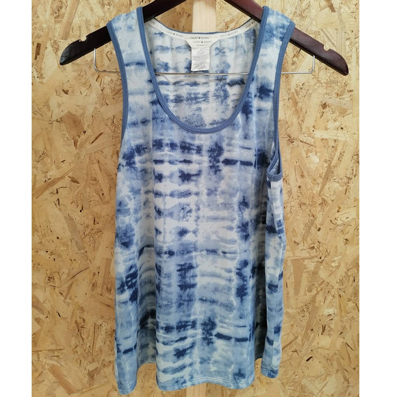 LUCKY BRAND Blue Tie Dye Pajama Tank Top Size M - Picture 1 of 6
